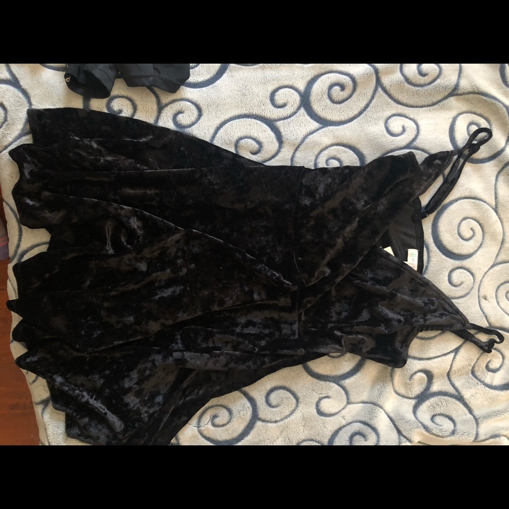 black semi dress